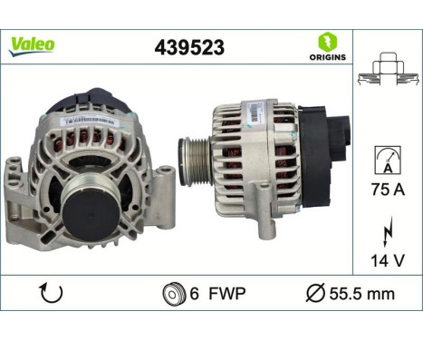 Alternator NEW ORIGINAL PART 439523 Valeo, Image 4