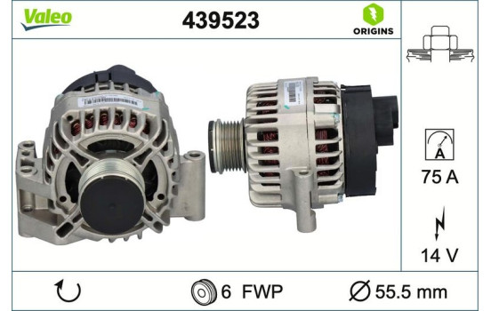 Alternator NEW ORIGINAL PART 439523 Valeo, Image 4