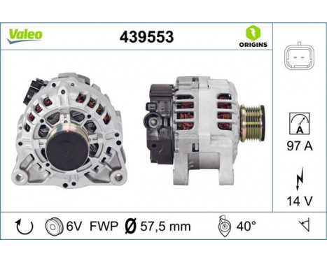 Alternator NEW ORIGINAL PART 439553 Valeo