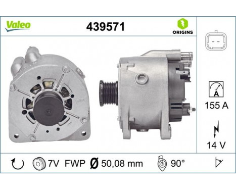 Alternator NEW ORIGINAL PART 439571 Valeo, Image 4