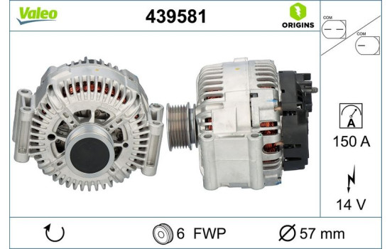 Alternator NEW ORIGINAL PART 439581 Valeo, Image 4