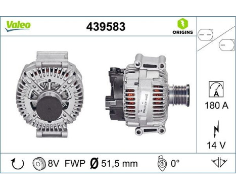 Alternator NEW ORIGINAL PART 439583 Valeo, Image 4