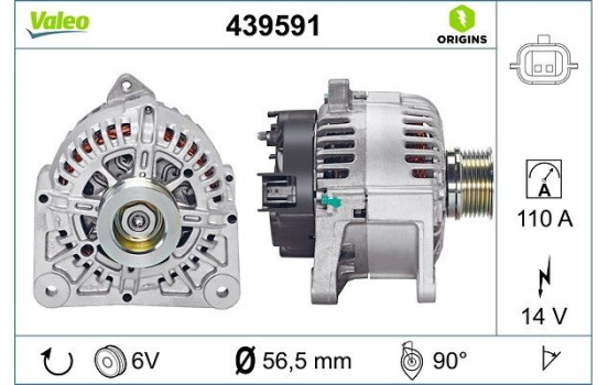 Alternator NEW ORIGINAL PART 439591 Valeo, Image 4