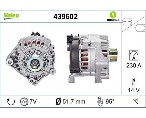 Alternator NEW ORIGINAL PART 439602 Valeo, Image 4