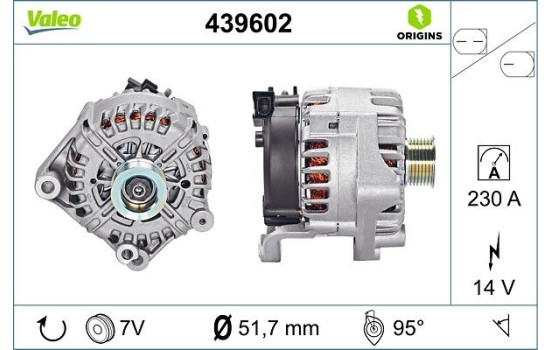 Alternator NEW ORIGINAL PART 439602 Valeo, Image 4