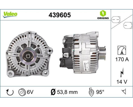 Alternator NEW ORIGINAL PART 439605 Valeo, Image 4