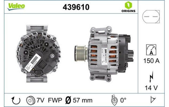 Alternator NEW ORIGINAL PART 439610 Valeo, Image 4