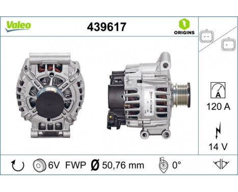 Alternator NEW ORIGINAL PART 439617 Valeo