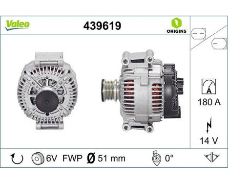 Alternator NEW ORIGINAL PART 439619 Valeo, Image 4