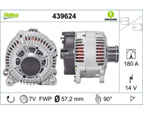 Alternator NEW ORIGINAL PART 439624 Valeo, Image 2