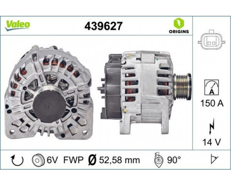 Alternator NEW ORIGINAL PART 439627 Valeo
