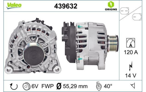 Alternator NEW ORIGINAL PART 439632 Valeo