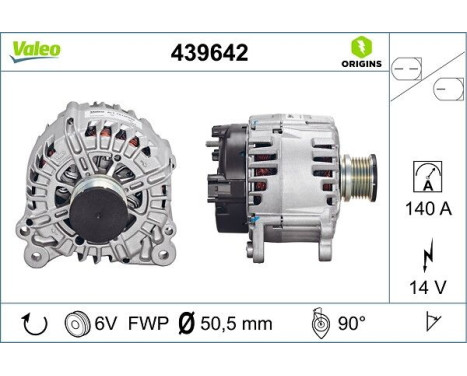 Alternator NEW ORIGINAL PART 439642 Valeo, Image 4