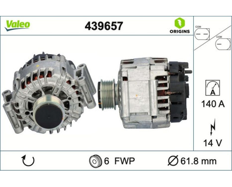 Alternator NEW ORIGINAL PART 439657 Valeo
