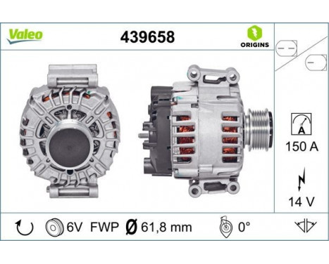 Alternator NEW ORIGINAL PART 439658 Valeo, Image 3
