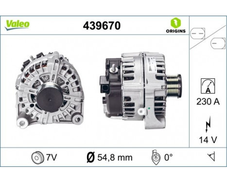 Alternator NEW ORIGINAL PART 439670 Valeo, Image 4