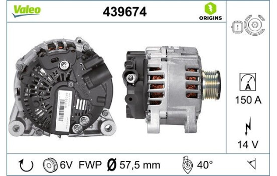 Alternator NEW ORIGINAL PART 439674 Valeo, Image 4