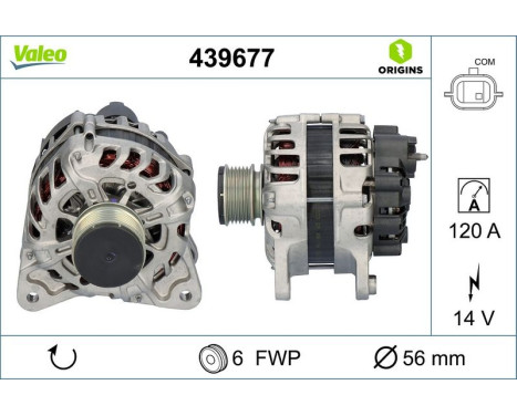 Alternator NEW ORIGINAL PART 439677 Valeo, Image 4