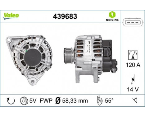 Alternator NEW ORIGINAL PART 439683 Valeo