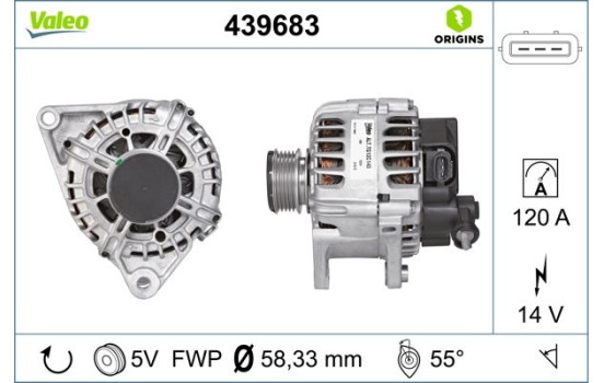 Alternator NEW ORIGINAL PART 439683 Valeo