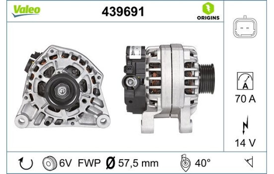 Alternator NEW ORIGINAL PART 439691 Valeo, Image 4