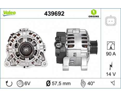 Alternator NEW ORIGINAL PART 439692 Valeo