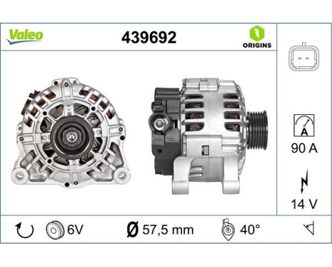Alternator NEW ORIGINAL PART 439692 Valeo, Image 4