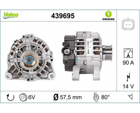 Alternator NEW ORIGINAL PART 439695 Valeo, Image 4