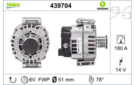 Alternator NEW ORIGINAL PART 439704 Valeo, Image 2
