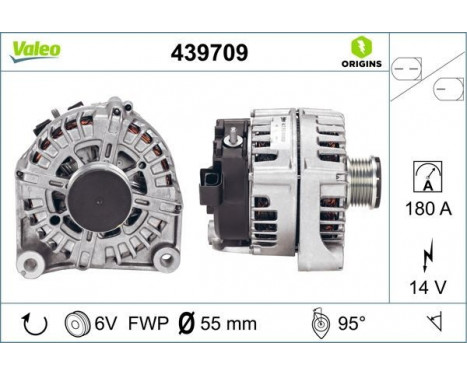Alternator NEW ORIGINAL PART 439709 Valeo, Image 2