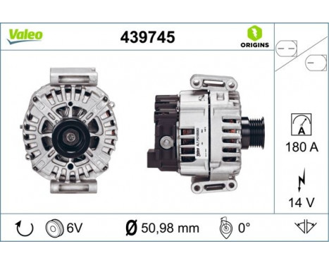 Alternator NEW ORIGINAL PART 439745 Valeo, Image 2