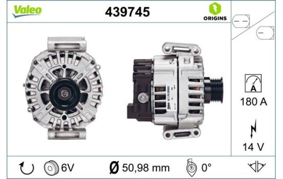 Alternator NEW ORIGINAL PART 439745 Valeo, Image 2