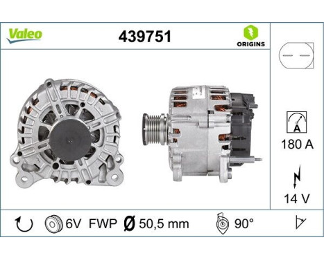Alternator NEW ORIGINAL PART 439751 Valeo, Image 4