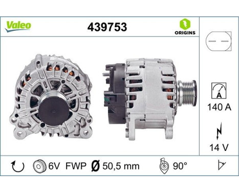 Alternator NEW ORIGINAL PART 439753 Valeo, Image 4