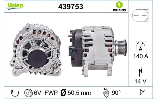 Alternator NEW ORIGINAL PART 439753 Valeo, Image 4