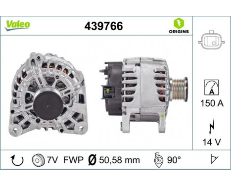 Alternator NEW ORIGINAL PART 439766 Valeo, Image 4