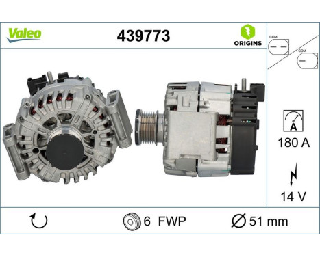 Alternator NEW ORIGINAL PART 439773 Valeo, Image 4