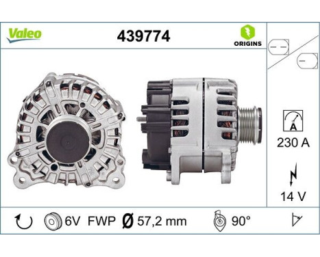 Alternator NEW ORIGINAL PART 439774 Valeo, Image 4