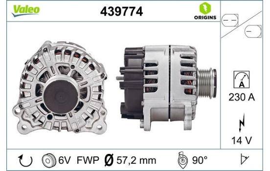 Alternator NEW ORIGINAL PART 439774 Valeo, Image 4