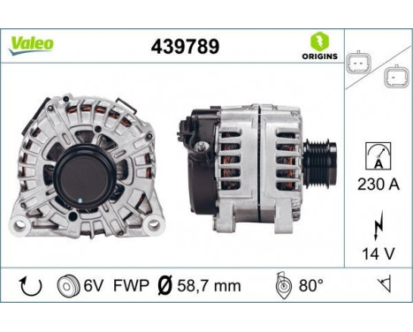 Alternator NEW ORIGINAL PART 439789 Valeo, Image 4