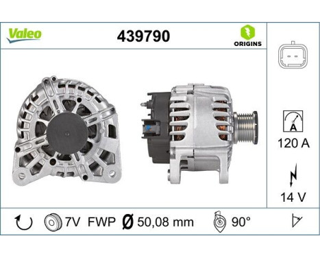 Alternator NEW ORIGINAL PART 439790 Valeo, Image 4