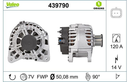 Alternator NEW ORIGINAL PART 439790 Valeo, Image 4
