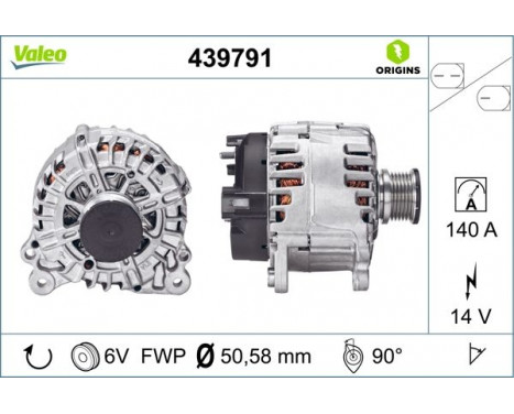 Alternator NEW ORIGINAL PART 439791 Valeo, Image 2