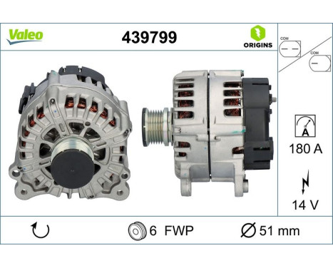 Alternator NEW ORIGINAL PART 439799 Valeo, Image 4