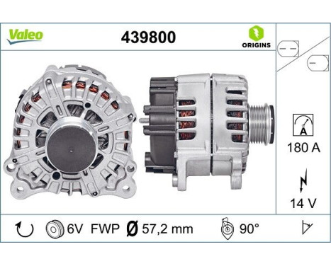 Alternator NEW ORIGINAL PART 439800 Valeo, Image 4
