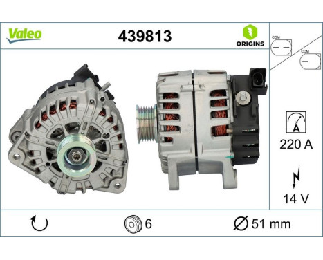 Alternator NEW ORIGINAL PART 439813 Valeo, Image 4