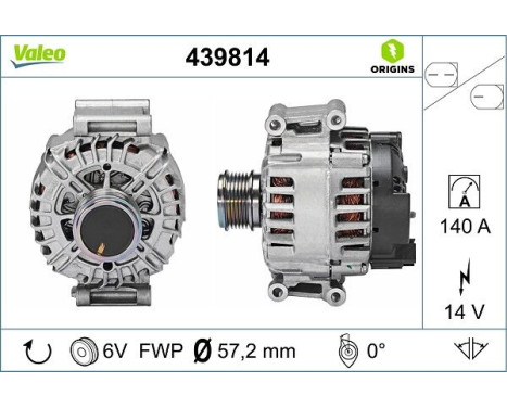 Alternator NEW ORIGINAL PART 439814 Valeo, Image 4