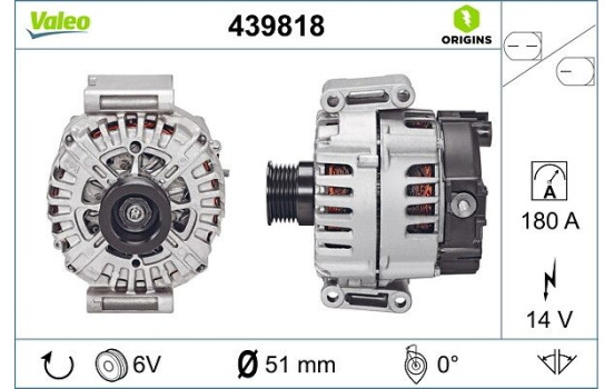 Alternator NEW ORIGINAL PART 439818 Valeo, Image 4