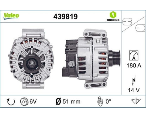 Alternator NEW ORIGINAL PART 439819 Valeo, Image 4