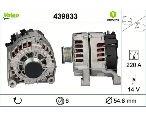 Alternator NEW ORIGINAL PART 439833 Valeo